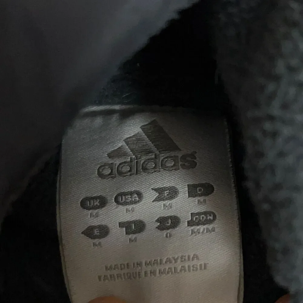 Vtg‎ Adidas Mens Jacket Medium Gray Red Puffer Warmup Sports Softshell Y2K Thick